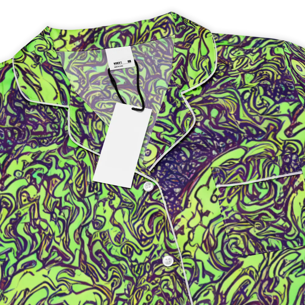 Chaos Garden on Women's Short Sleeve Pajama Top — Product details