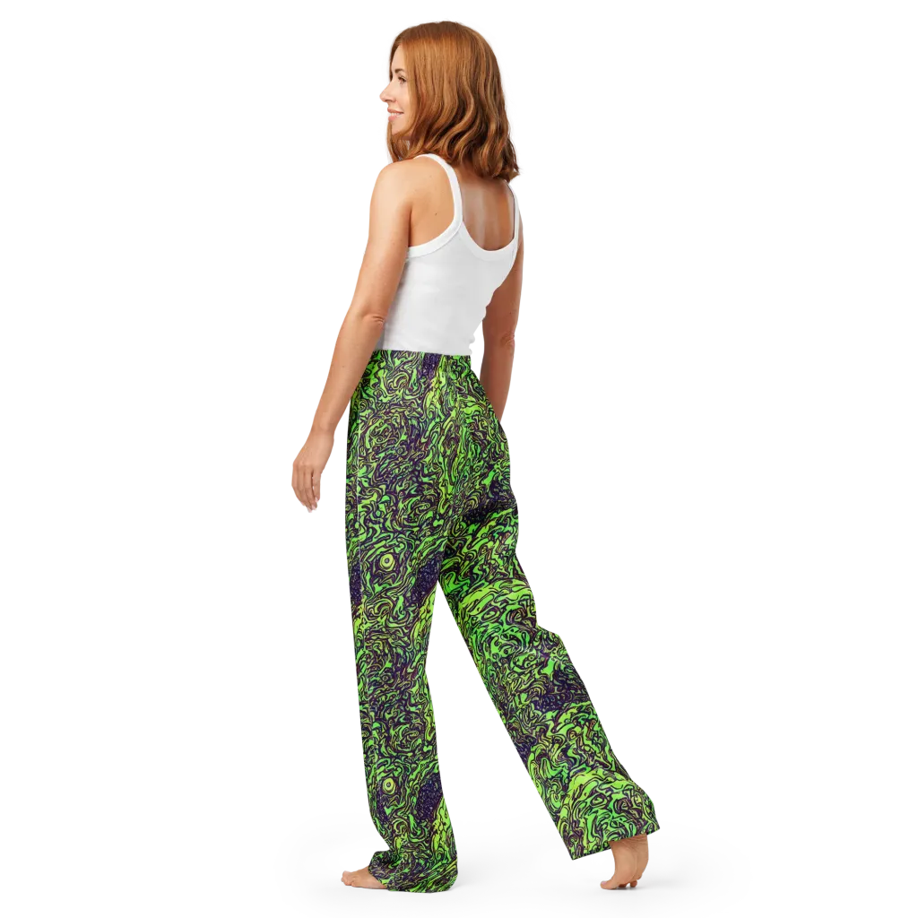 Chaos Garden on Women's Pajama Pants — Back