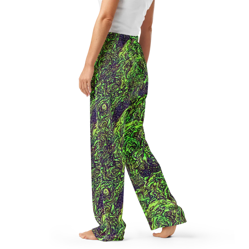 Chaos Garden on Women's Pajama Pants — Left