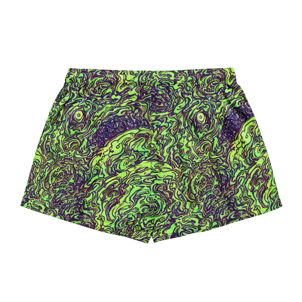 Chaos Garden on Women's Pajama Shorts — Back