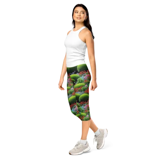 Crimson Moss on a Capri Leggings