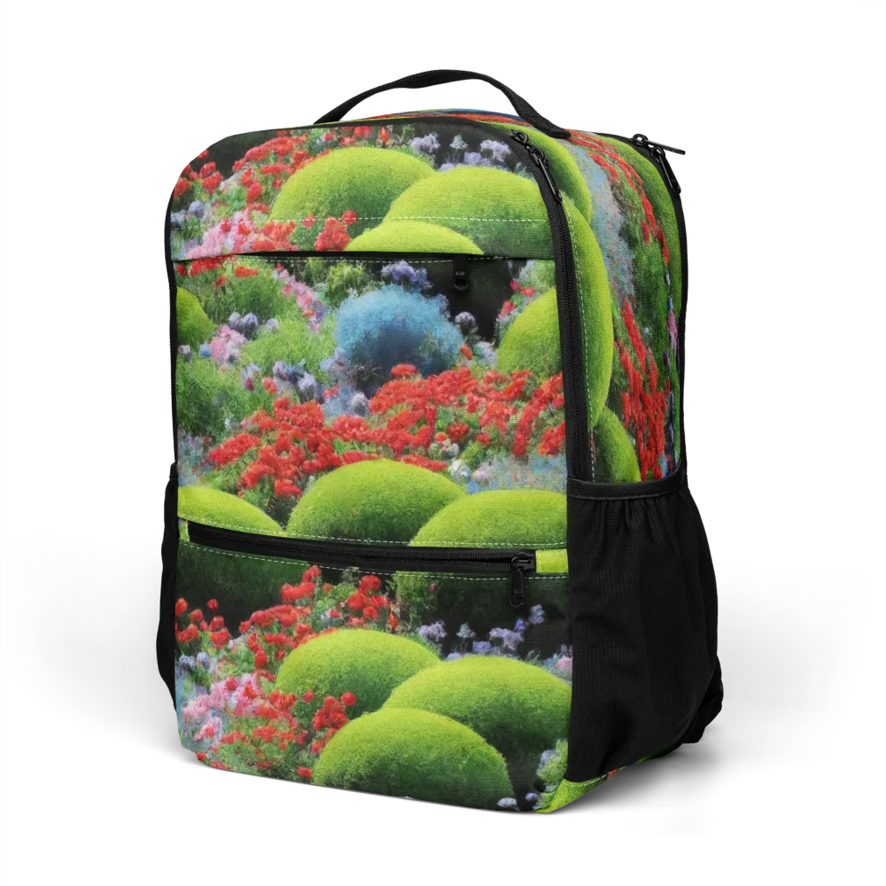 Crimson Moss on Utility Backpack — Left Front