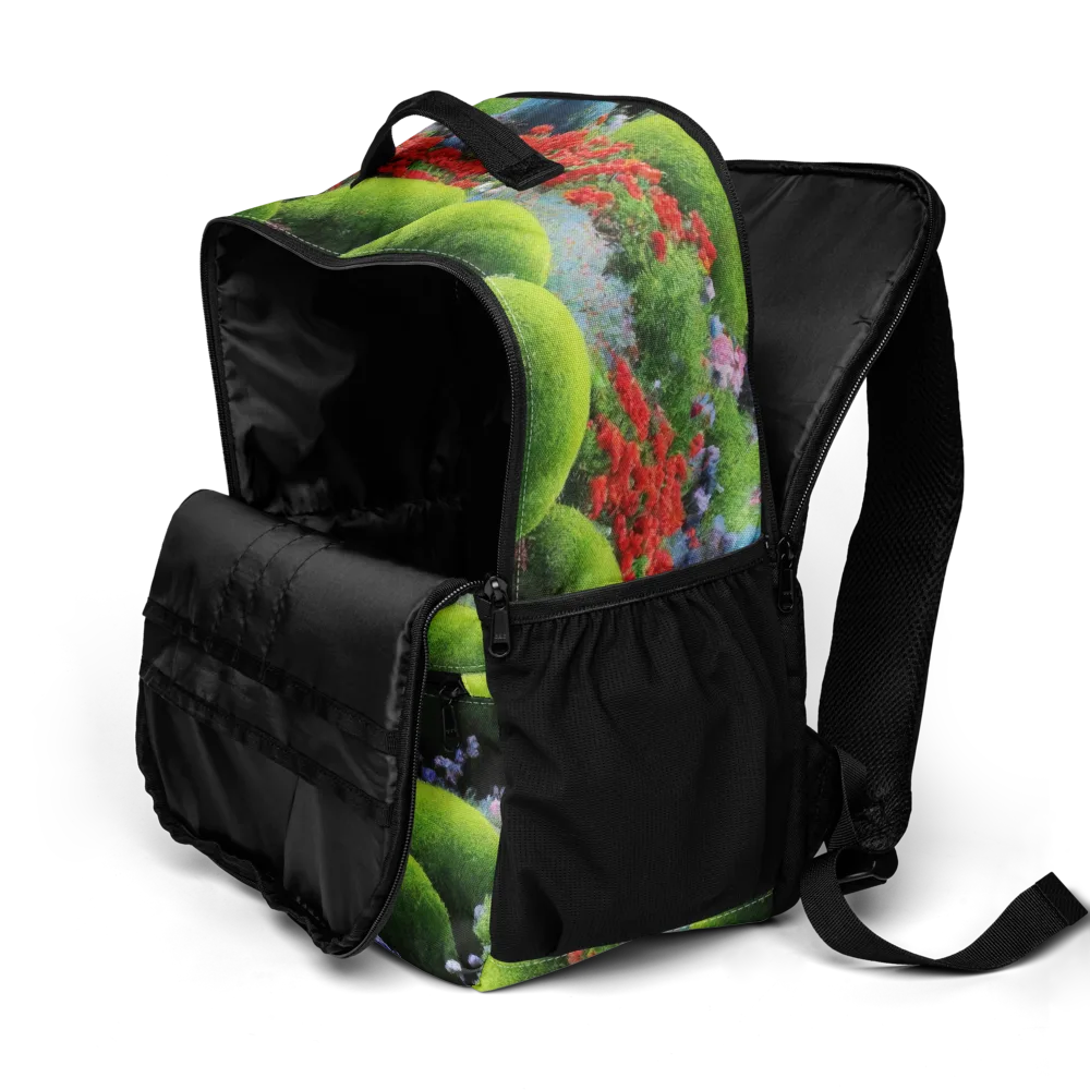 Crimson Moss on Utility Backpack — Product details 2