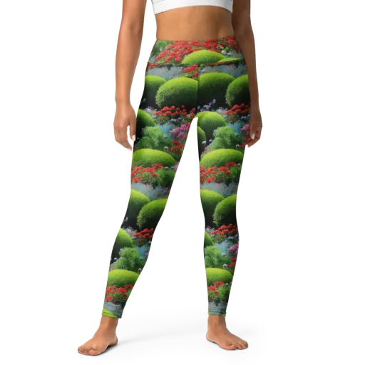 Crimson Moss on a Yoga Leggings