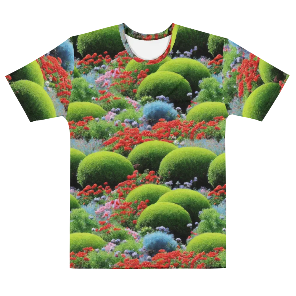 Crimson Moss on Men's Cotton Crew Neck T-Shirt — Front