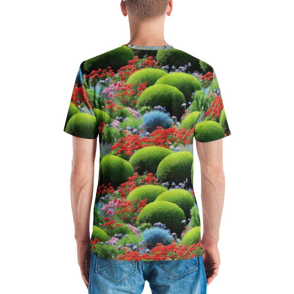 Crimson Moss on Men's Crew Neck T-Shirt — Back