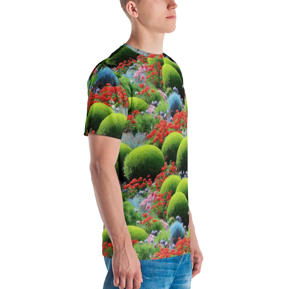 Crimson Moss on Men's Crew Neck T-Shirt — Right