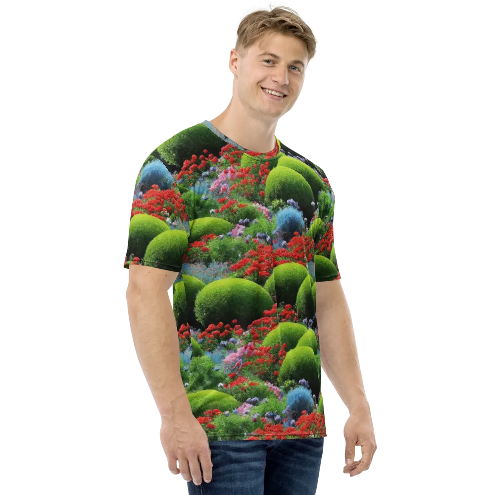 Crimson Moss on Men's Crew Neck T-Shirt — Right