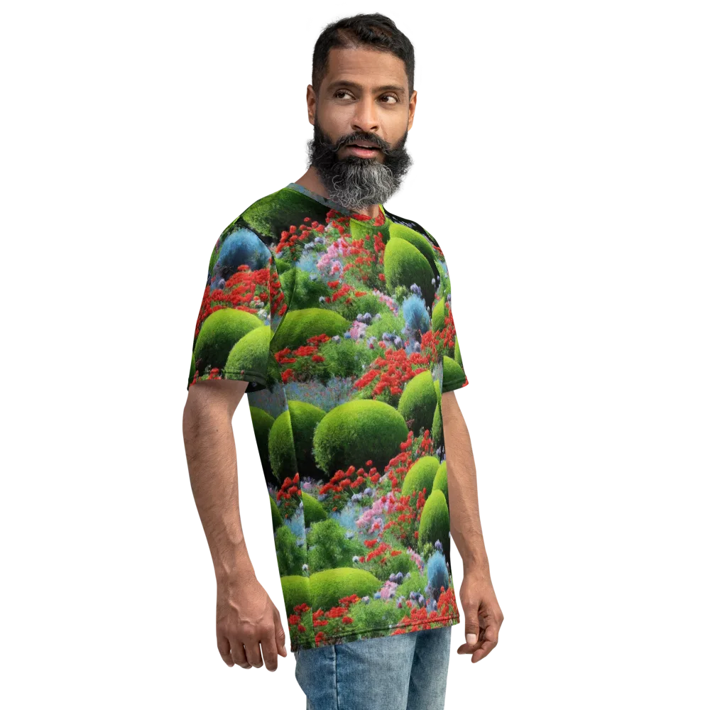 Crimson Moss on Men's Crew Neck T-Shirt — Right