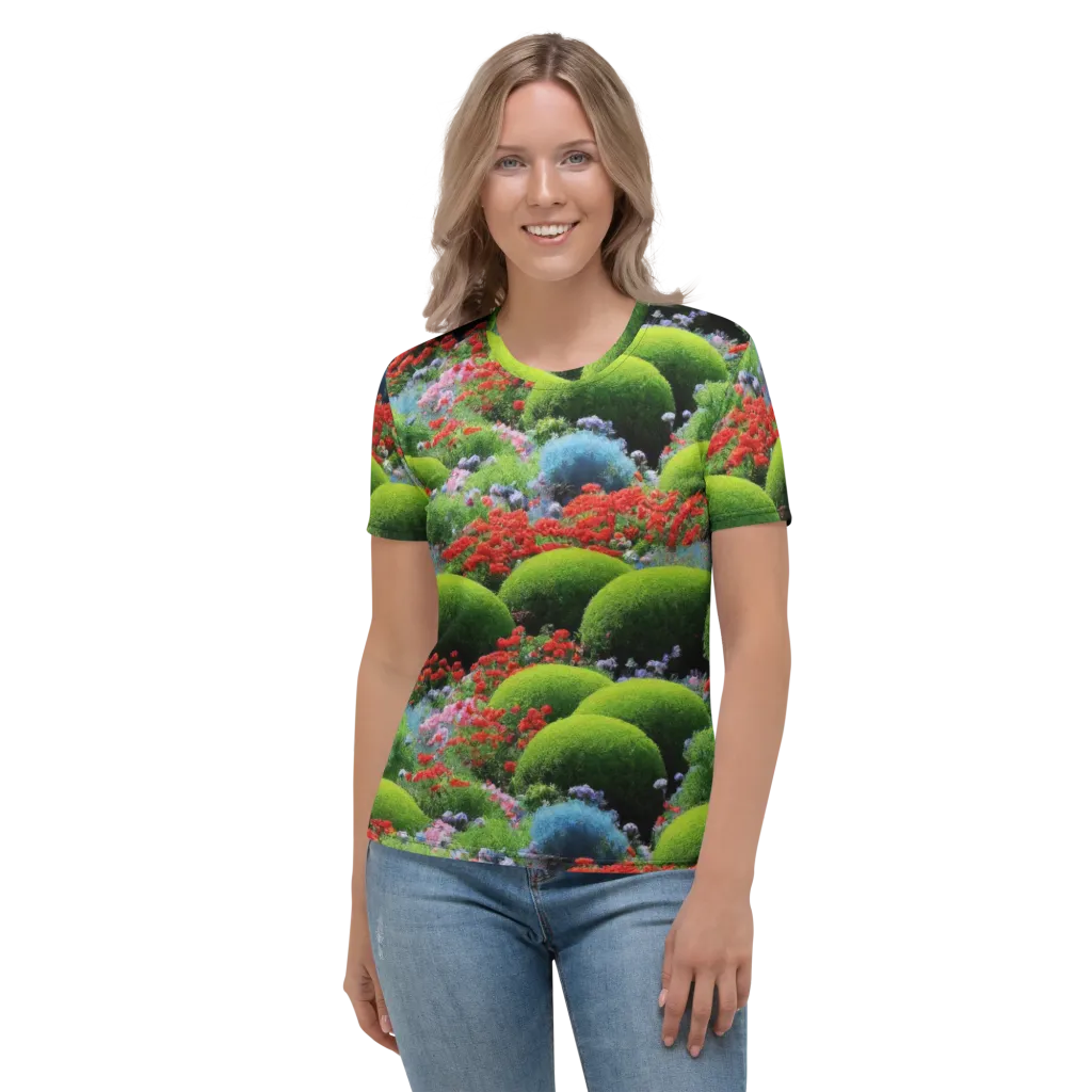 Crimson Moss on Women's Crew Neck T-Shirt — Front