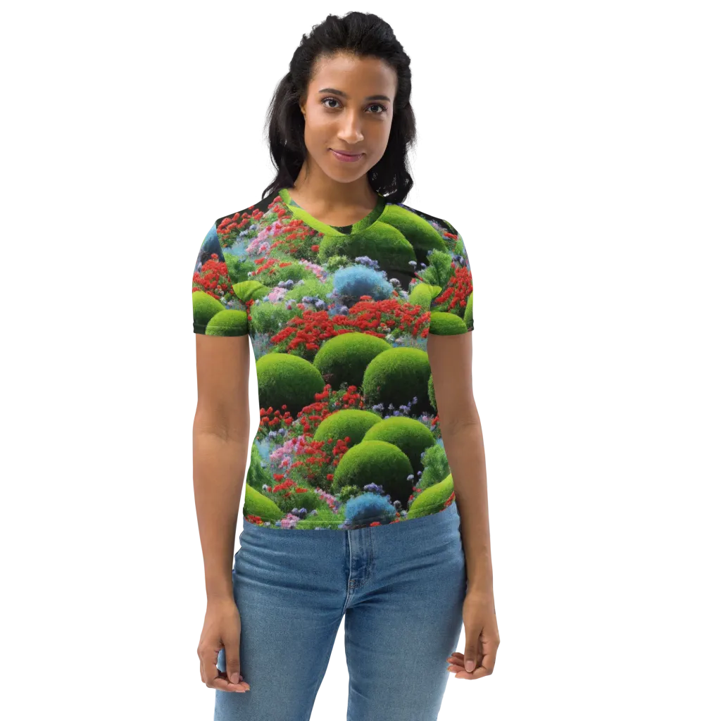 Crimson Moss on Women's Crew Neck T-Shirt — Front