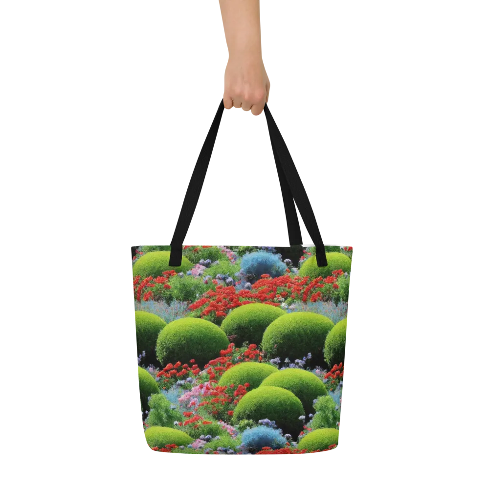 Crimson Moss on Large Tote Bag W/ Pocket — Front