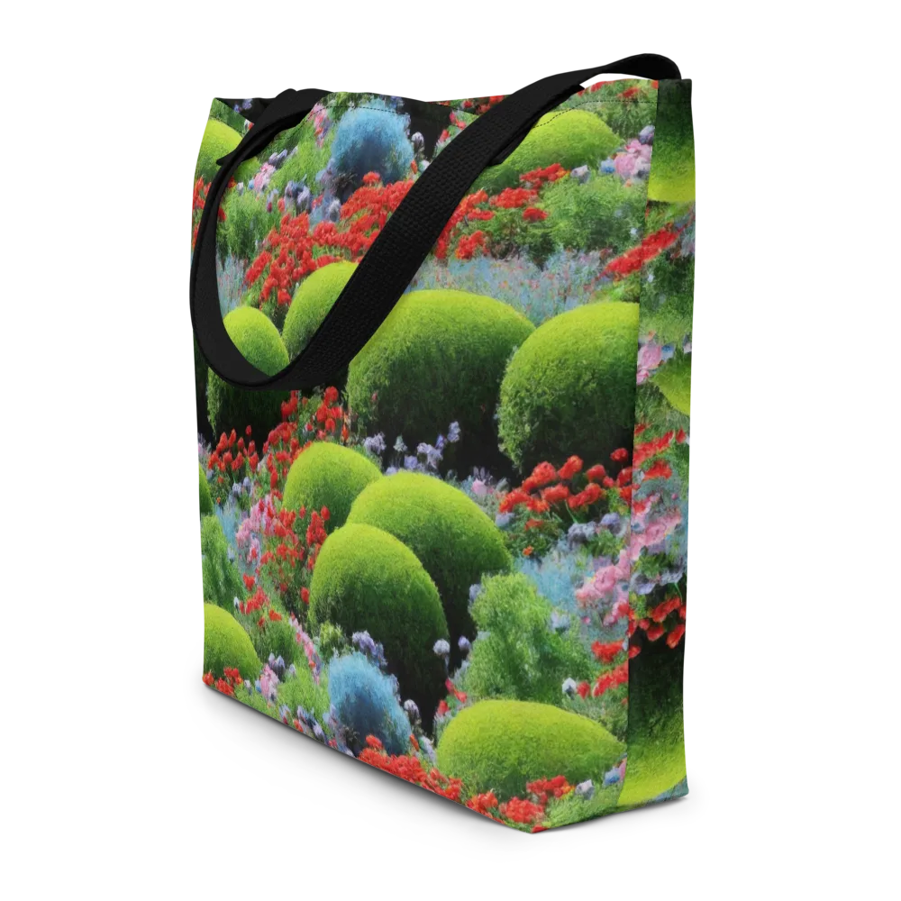 Crimson Moss on Large Tote Bag W/ Pocket — Front