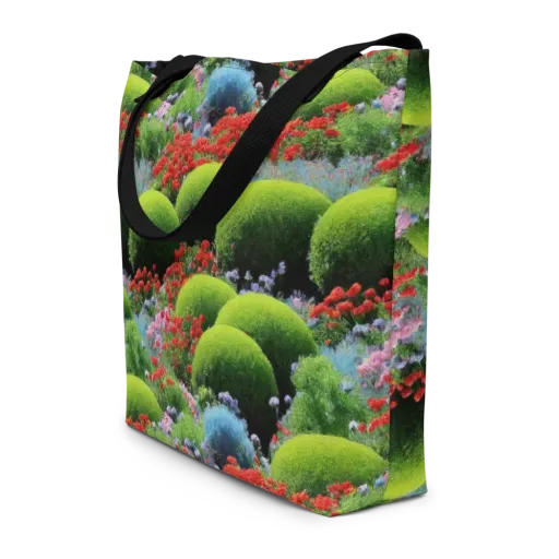 Crimson Moss on a Large Tote Bag W/ Pocket