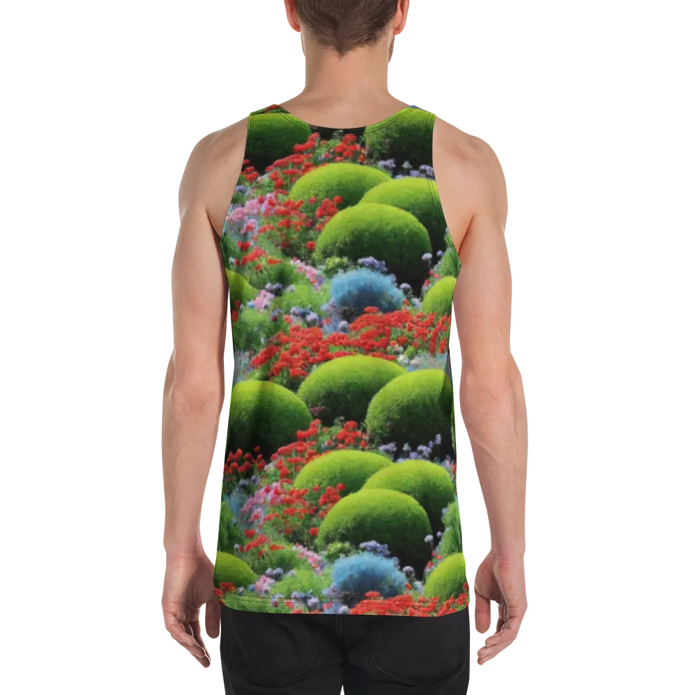 Crimson Moss on Men's Tank Top — Back