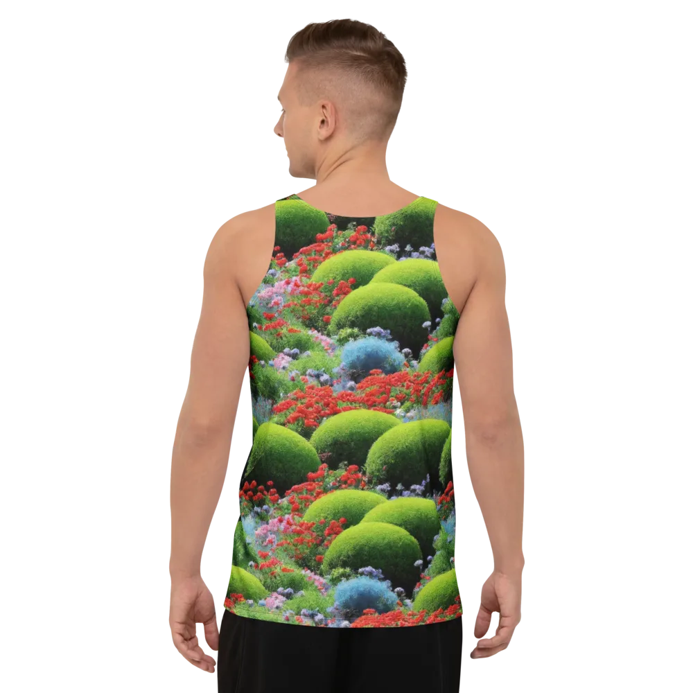 Crimson Moss on Men's Tank Top — Back