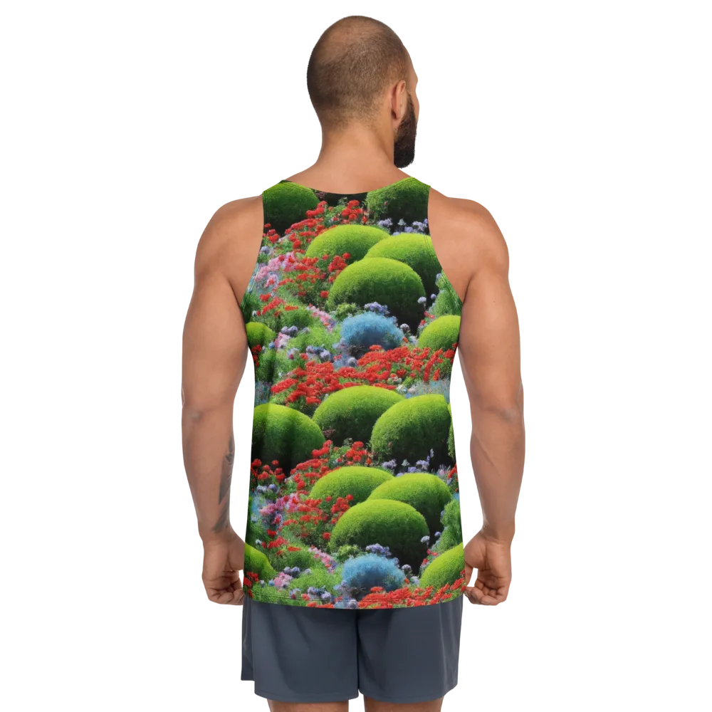 Crimson Moss on Men's Tank Top — Back