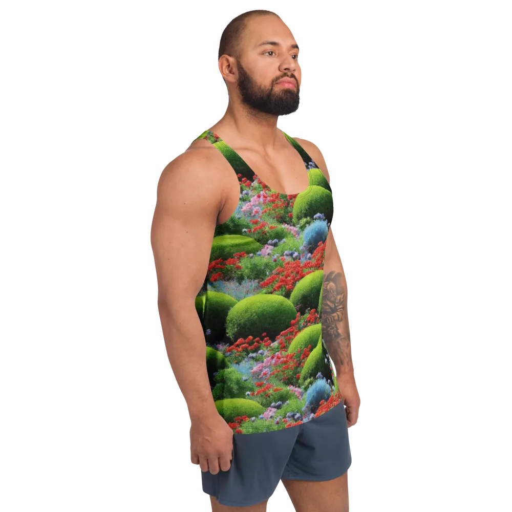 Crimson Moss on Men's Tank Top — Right Front