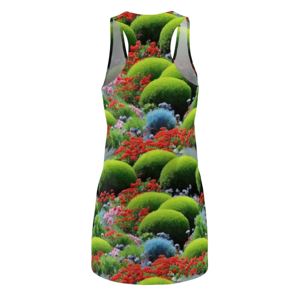 Crimson Moss on Racerback Dress — Back