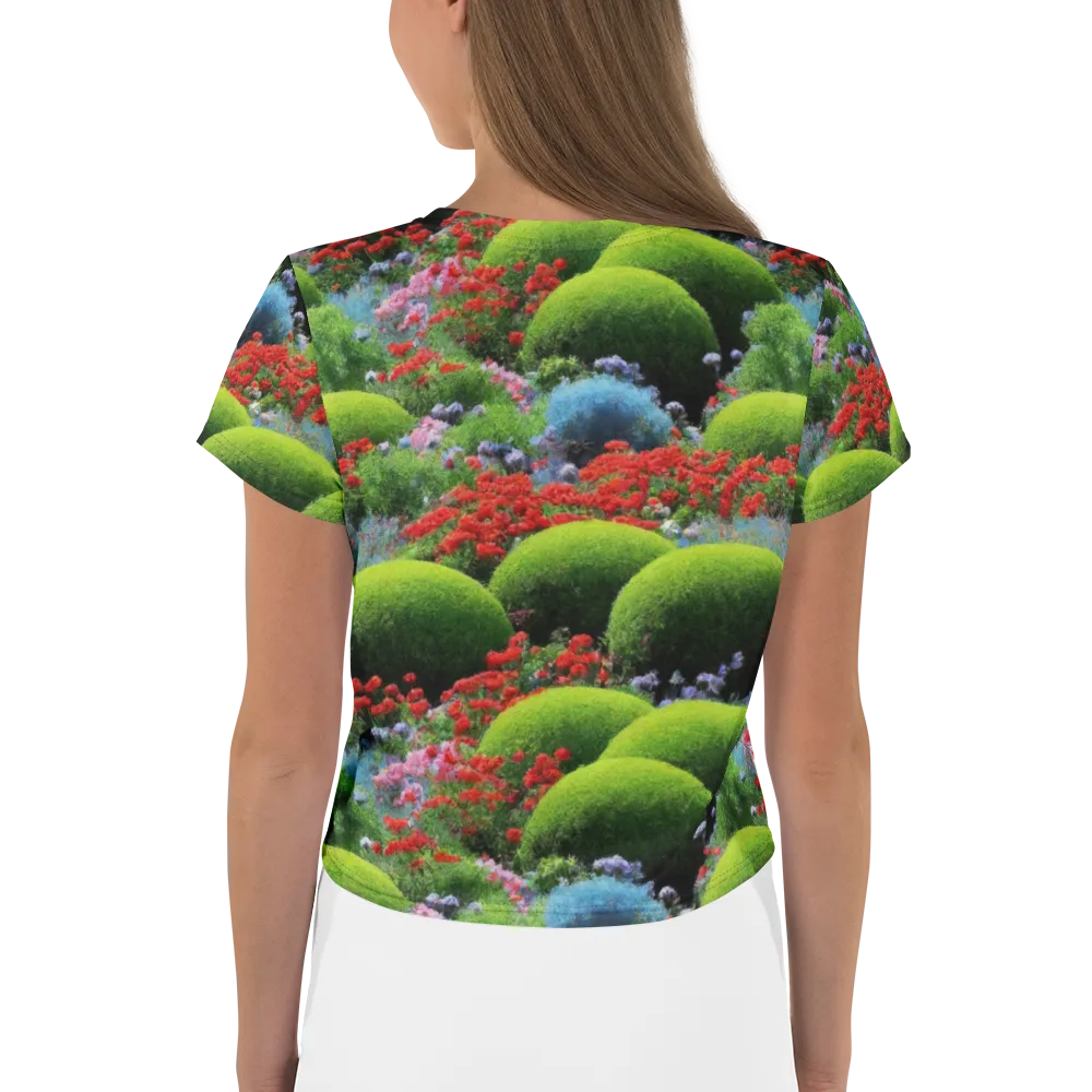 Crimson Moss on Crop Tee — Back