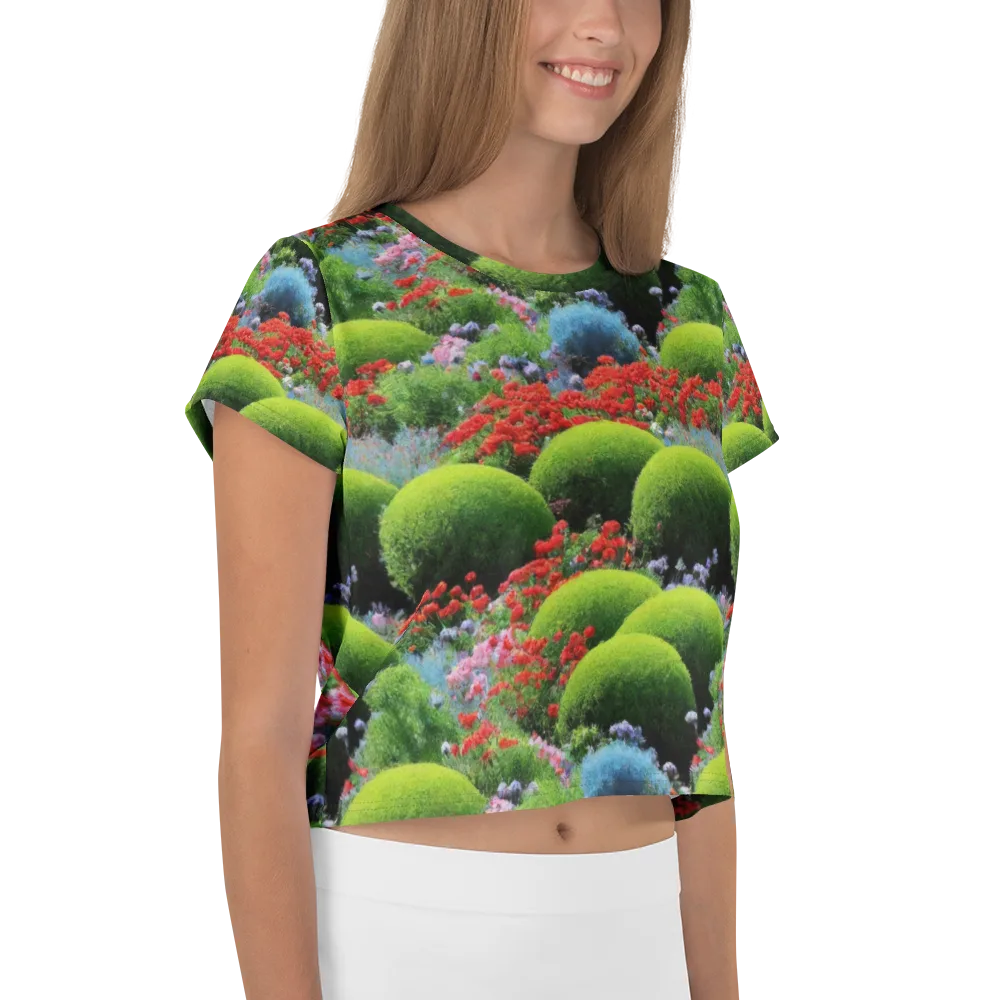 Crimson Moss on Crop Tee — Right