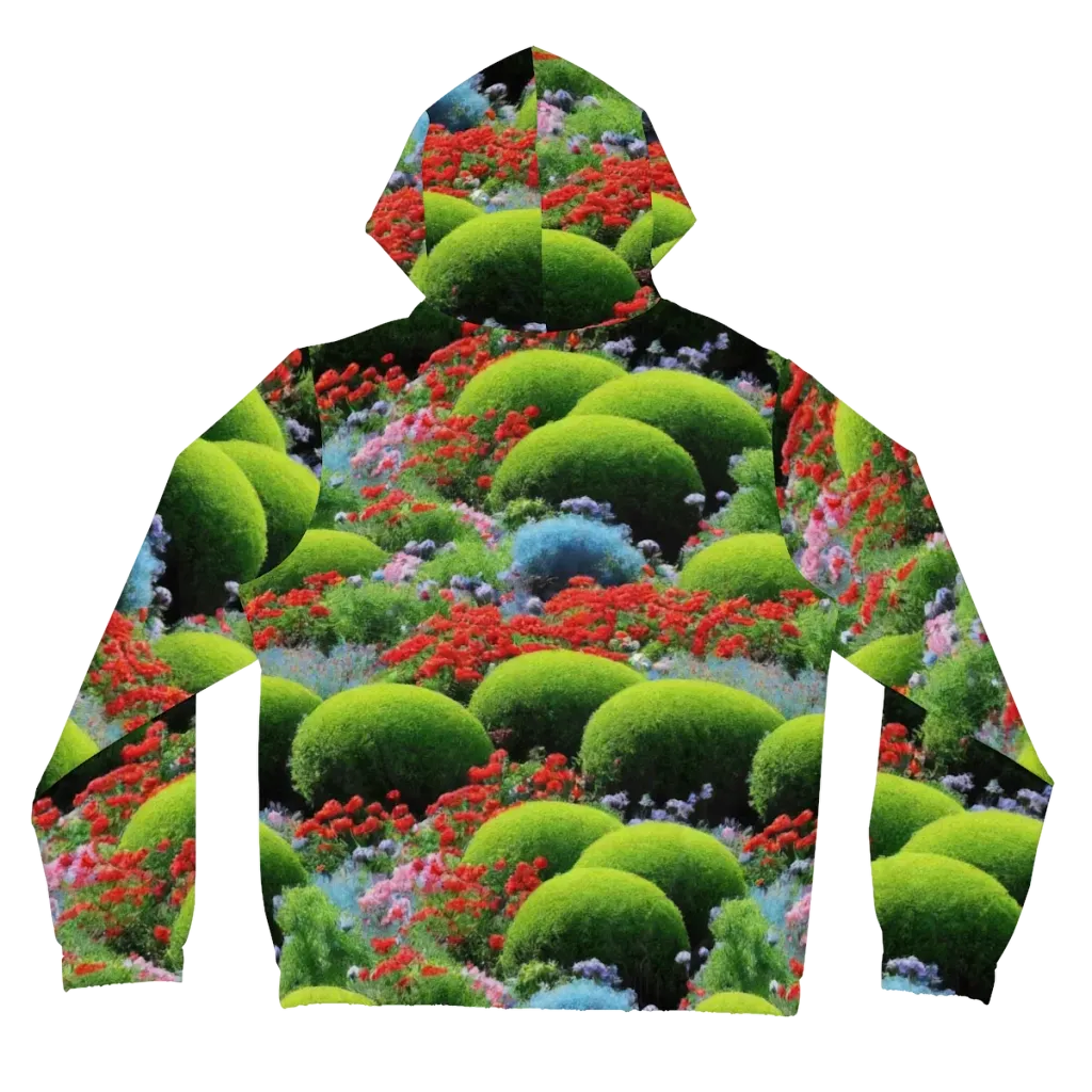 Crimson Moss on Women's Full-Zip Hoodie — Back