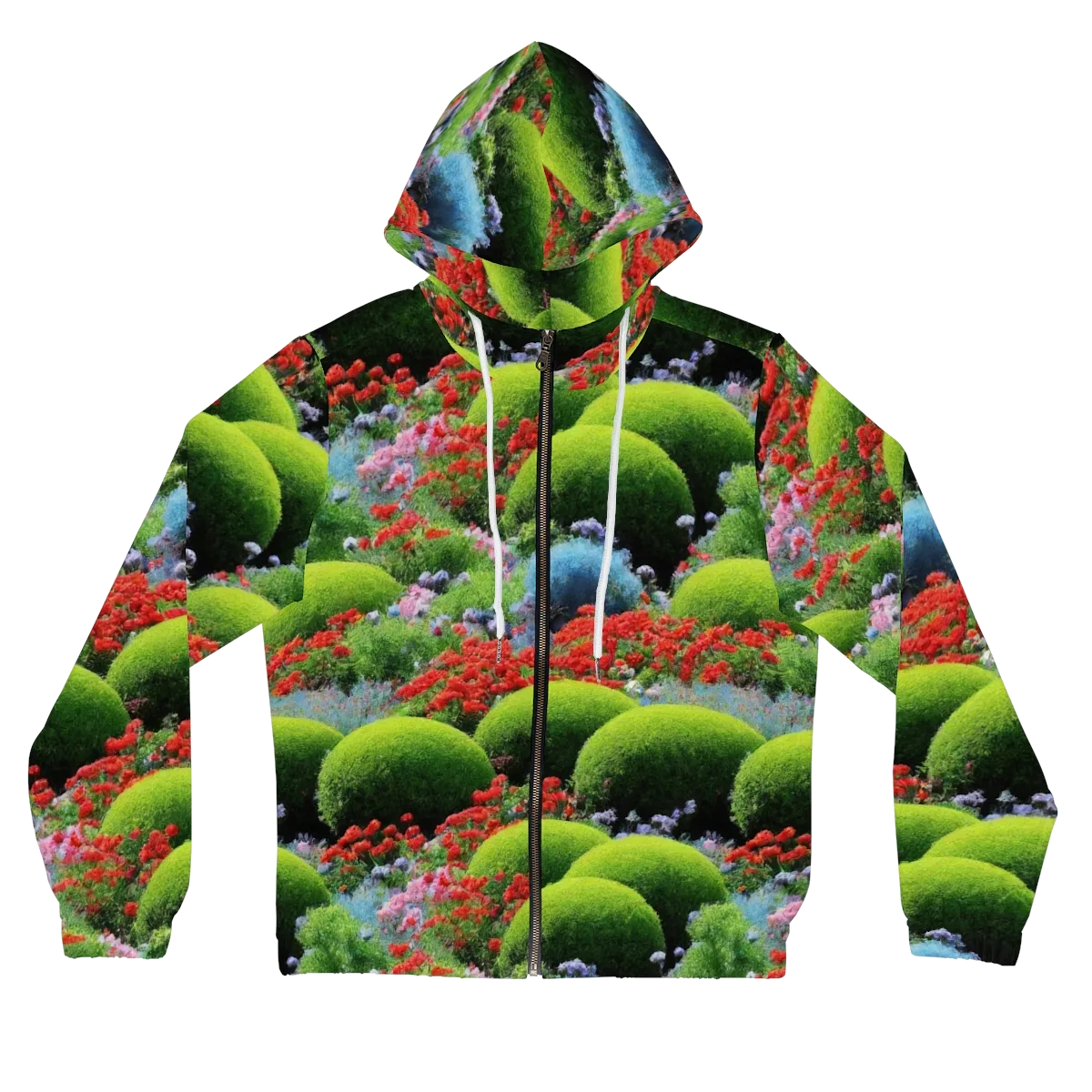 Crimson Moss on Women's Full-Zip Hoodie — Front