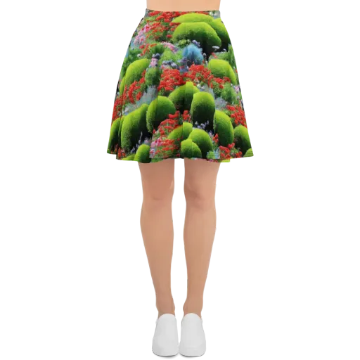 Crimson Moss on a Skater Skirt