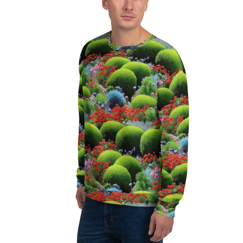 Crimson Moss on Sweatshirt — Left Front