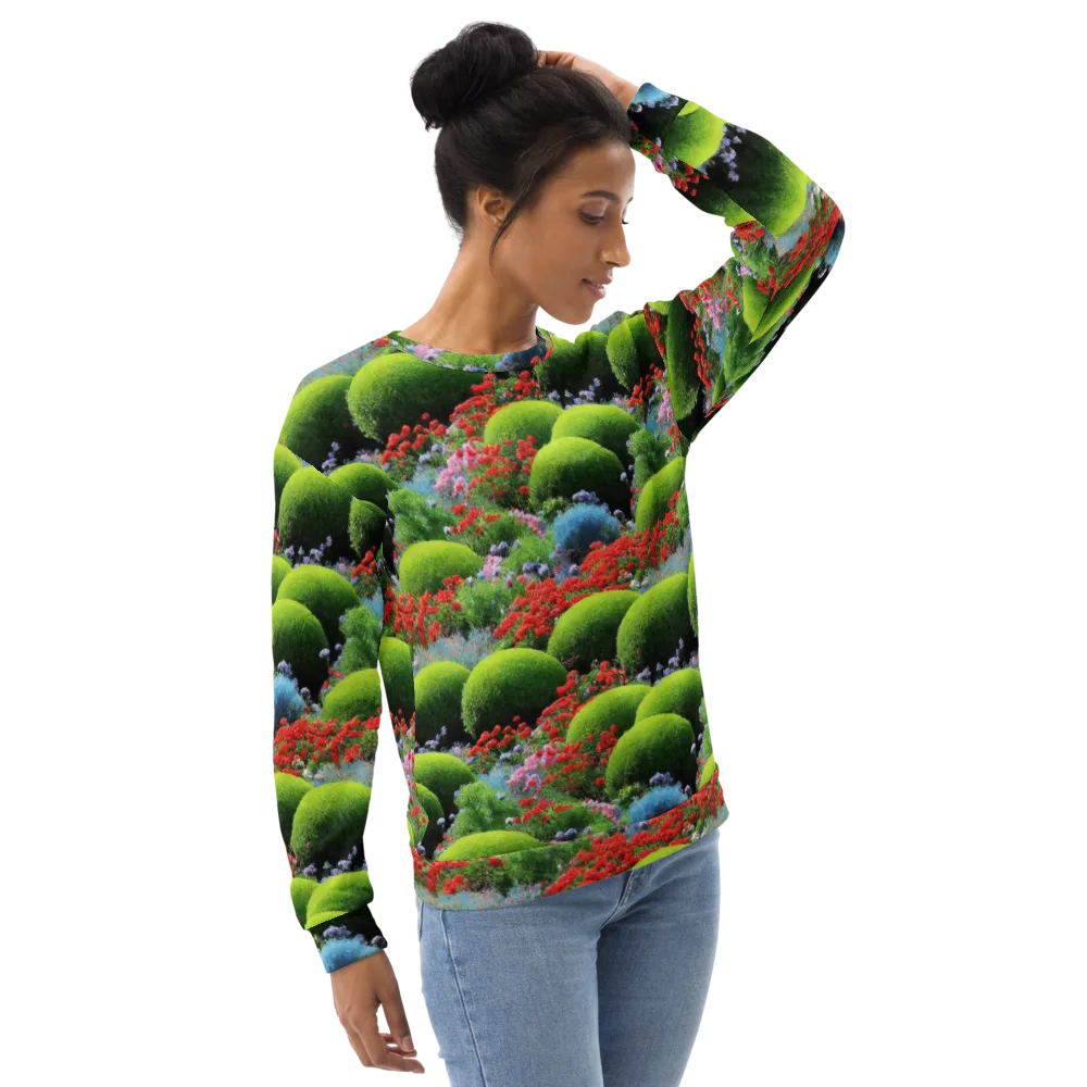 Crimson Moss on Sweatshirt — Right Front