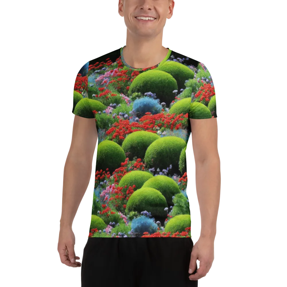 Crimson Moss on Men's Athletic T-Shirt — Front