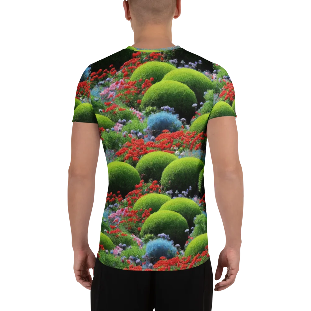 Crimson Moss on Men's Athletic T-Shirt — Back