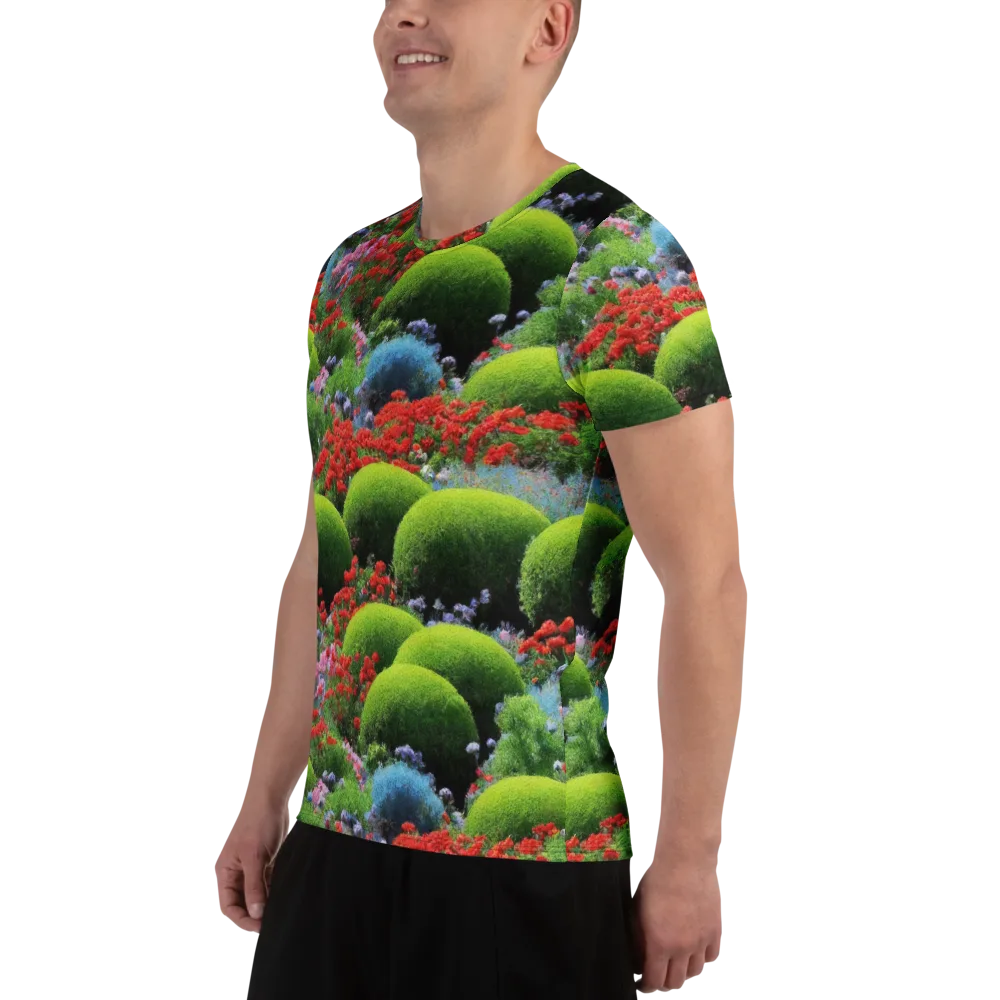 Crimson Moss on Men's Athletic T-Shirt — Left