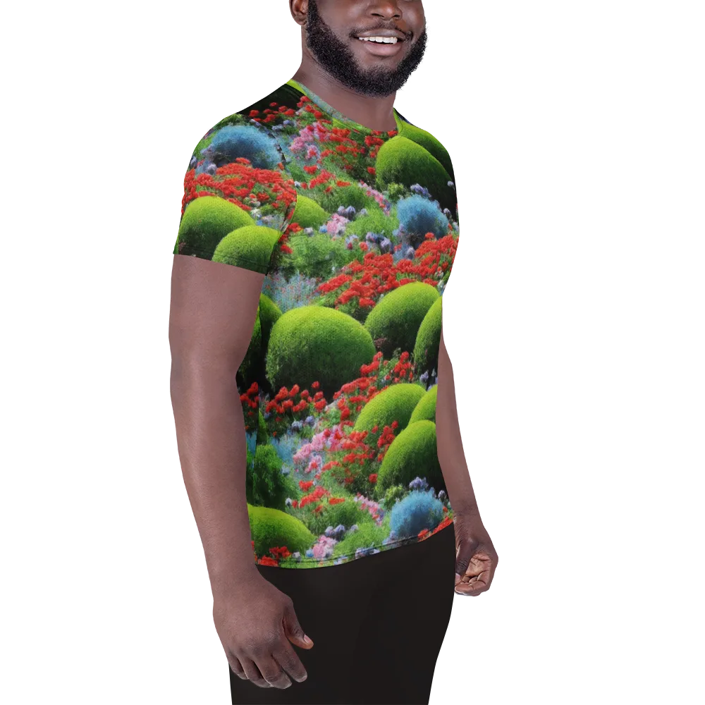 Crimson Moss on Men's Athletic T-Shirt — Right