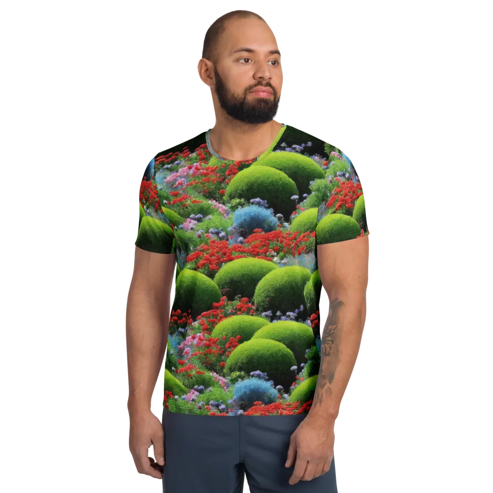 Crimson Moss on Men's Athletic T-Shirt — Front
