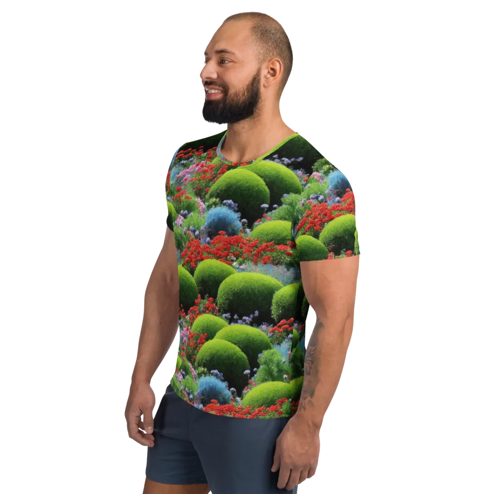 Crimson Moss on Men's Athletic T-Shirt — Left