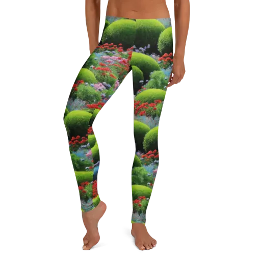 Crimson Moss on a Leggings