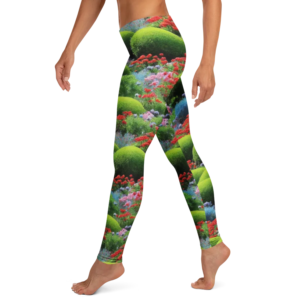 Crimson Moss on Leggings — Left
