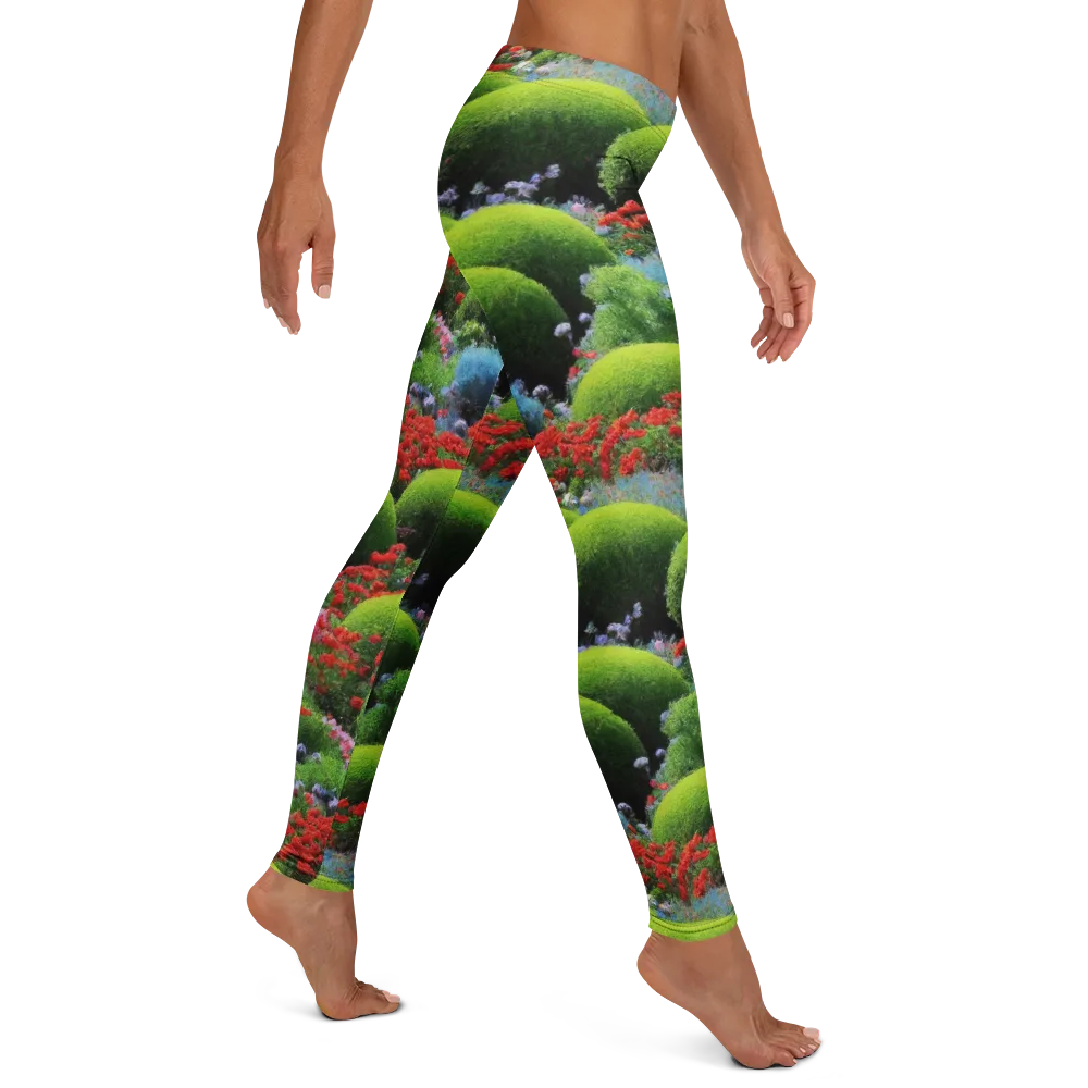 Crimson Moss on Leggings — Right