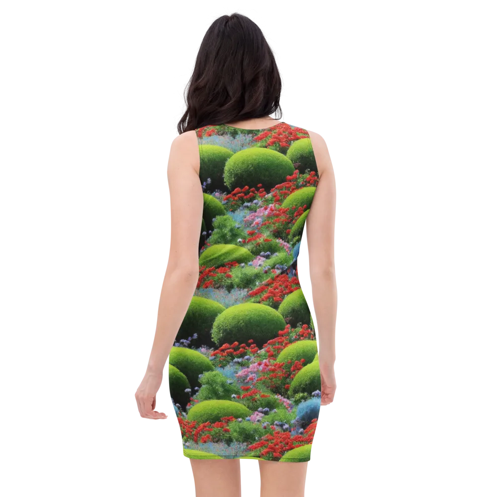 Crimson Moss on Bodycon Dress — Back