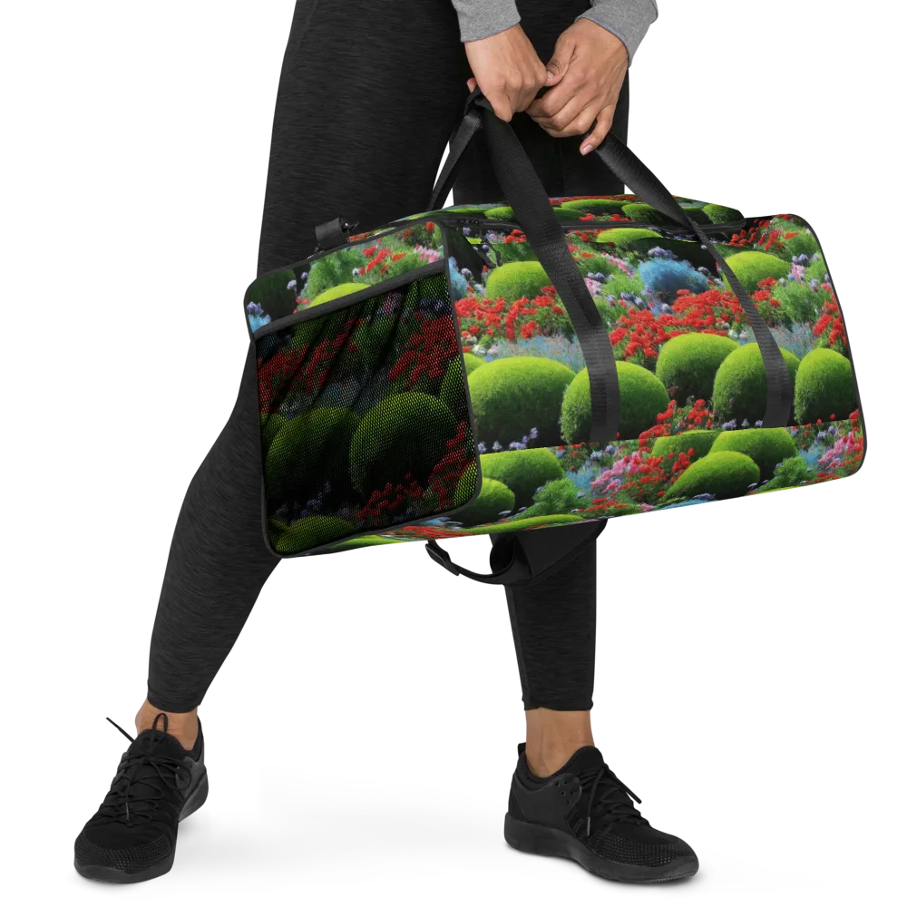 Crimson Moss on Duffle Bag — Right Front