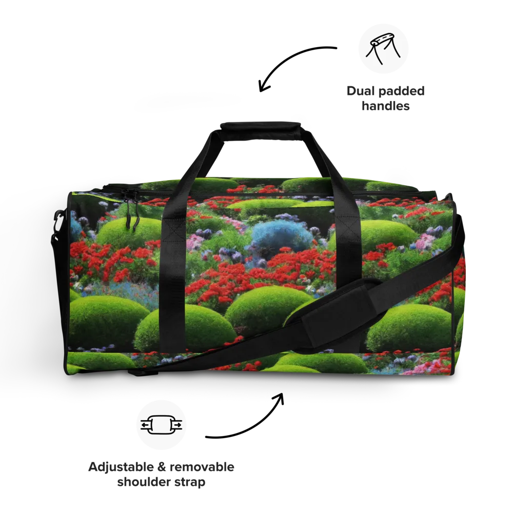 Crimson Moss on Duffle Bag — Front