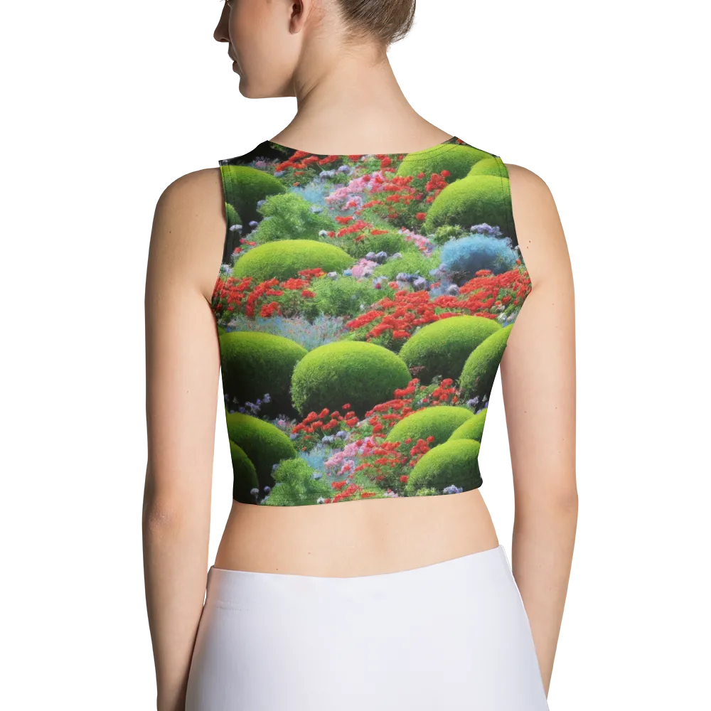 Crimson Moss on Crop Top — Back