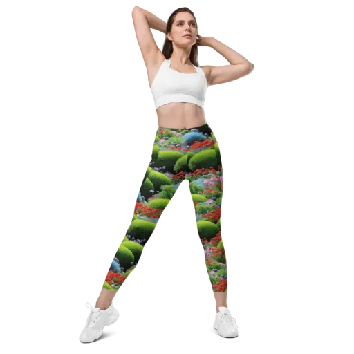Crimson Moss on a Leggings with Pockets