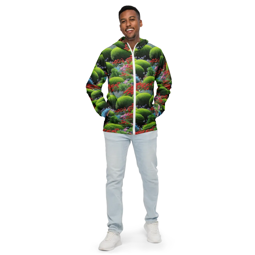 Crimson Moss on Men's Windbreaker — Front