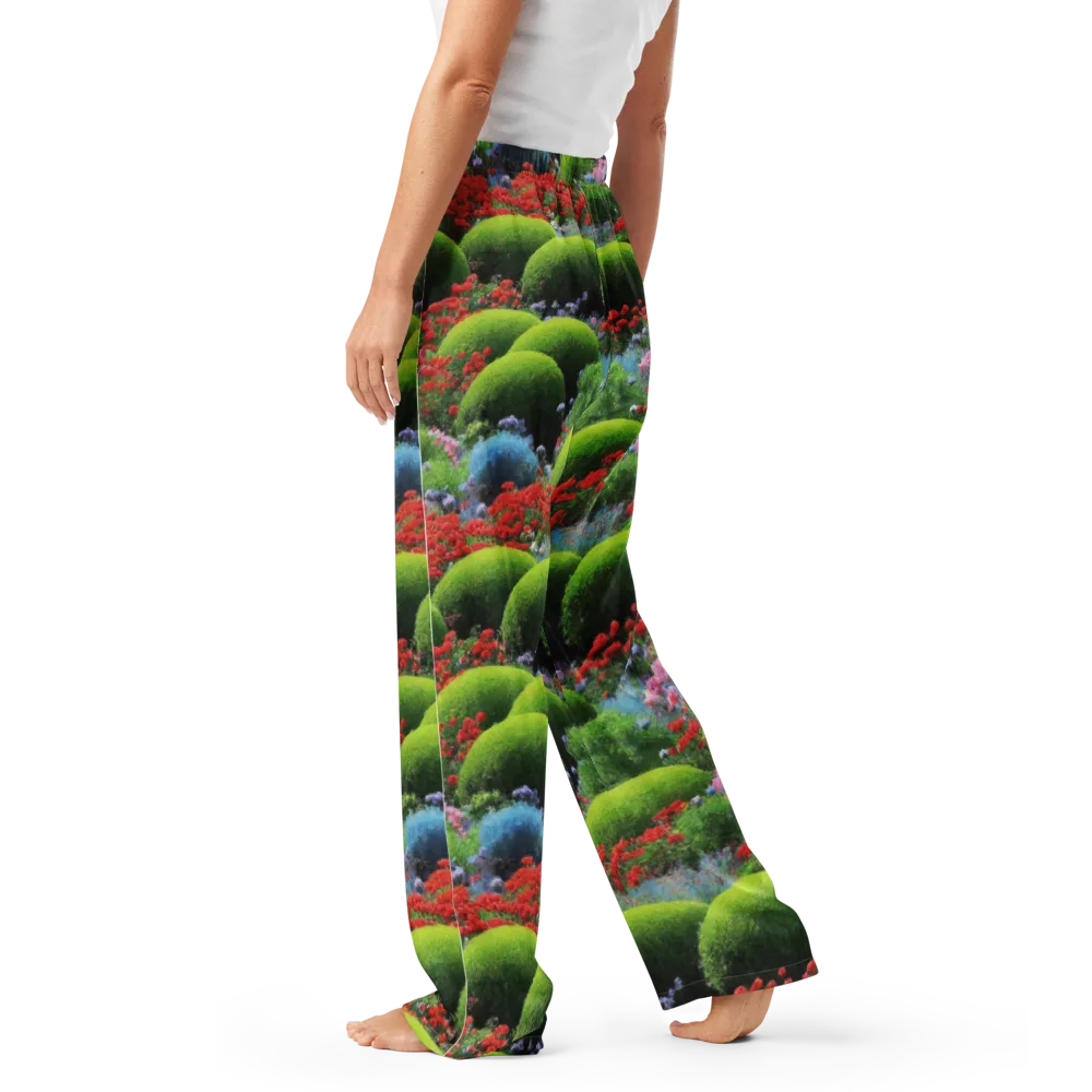 Crimson Moss on Women's Pajama Pants — Left