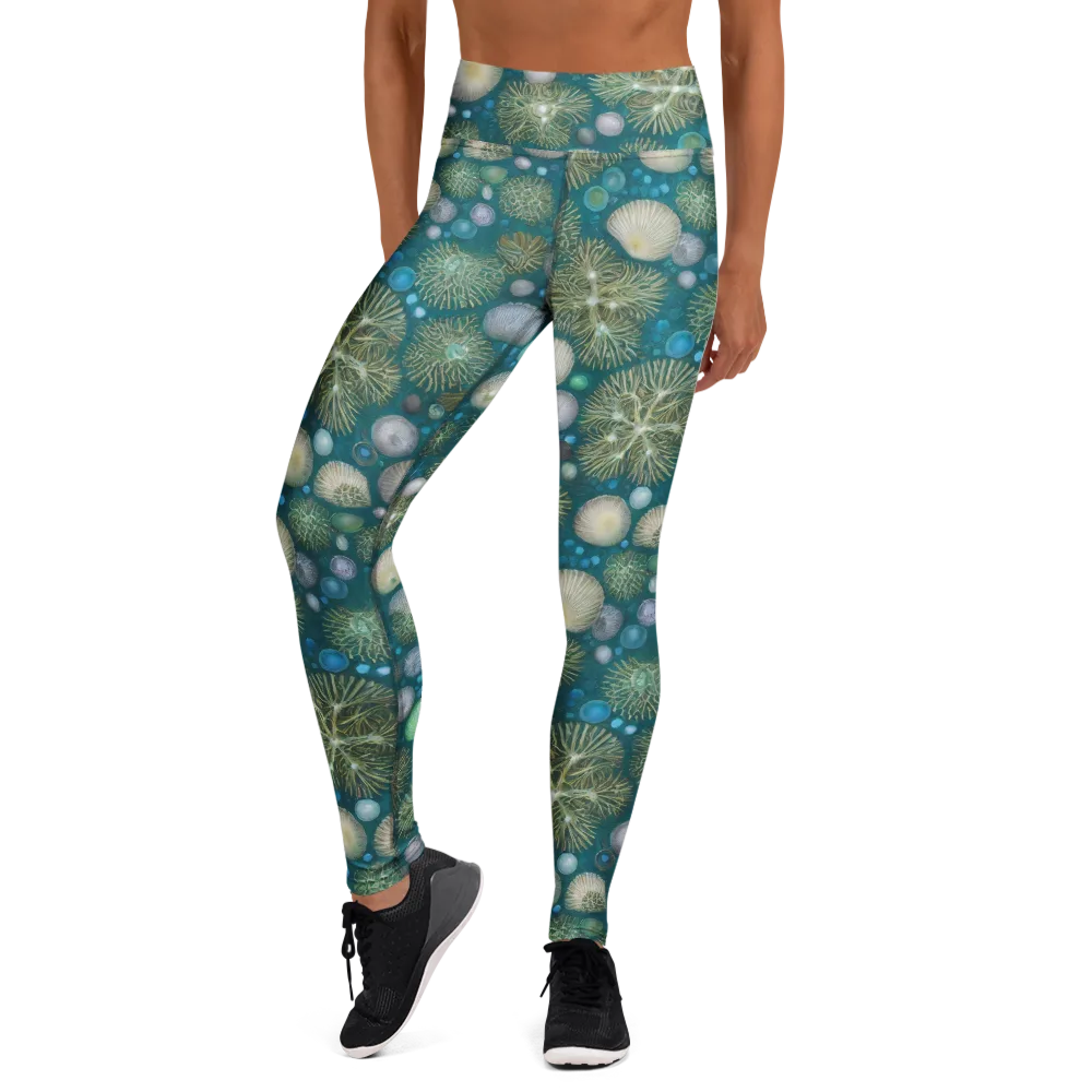 Abyssal Garden on Yoga Leggings — Front