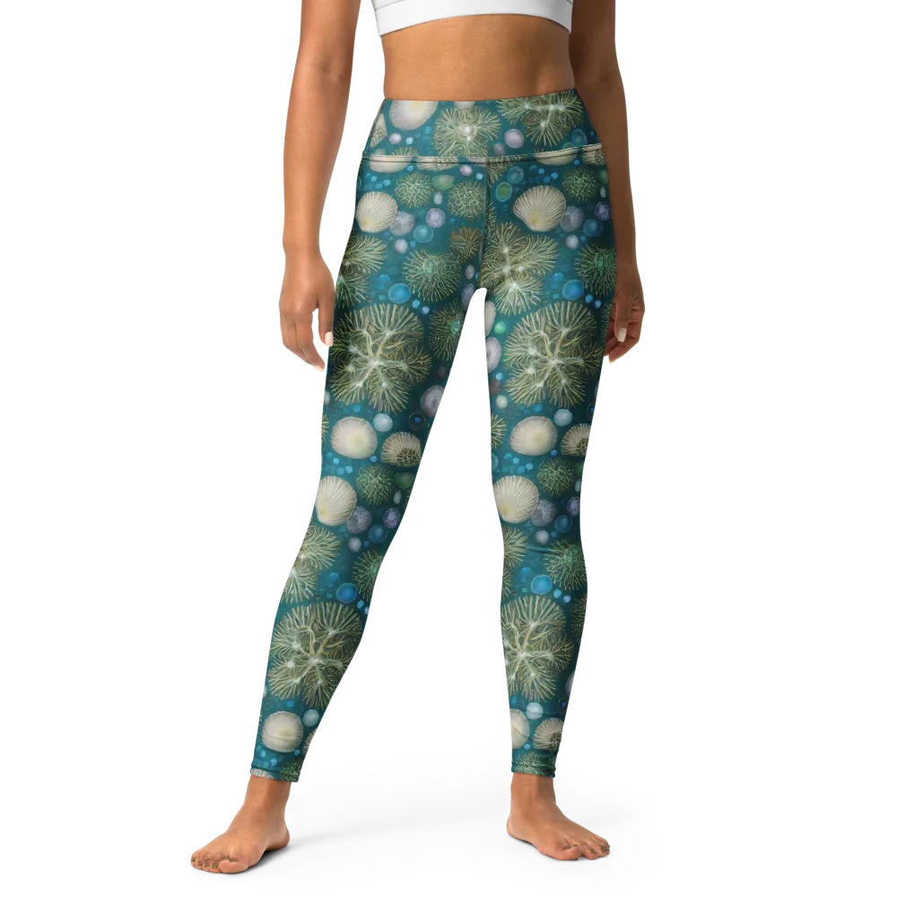 Abyssal Garden on Yoga Leggings — Front