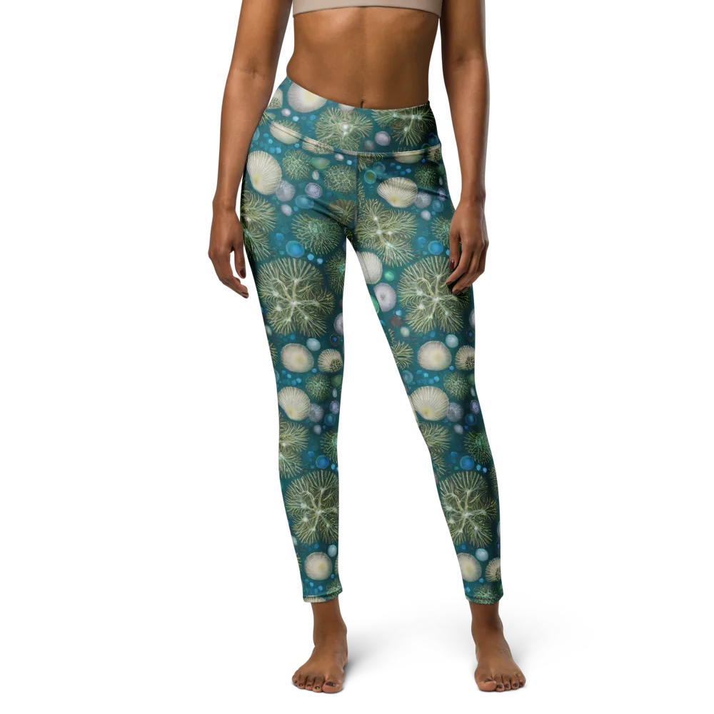 Abyssal Garden on Yoga Leggings — Front