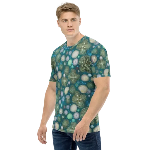 Abyssal Garden on a Men's Crew Neck T-Shirt